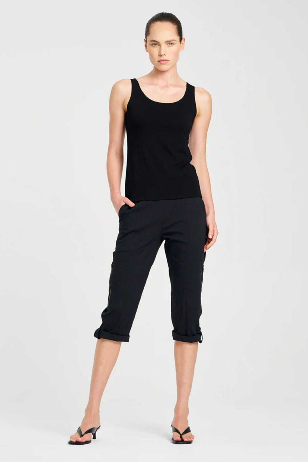 MELA PURDIE 3/4 PANT CROPPED ZIP CARGO - F651386