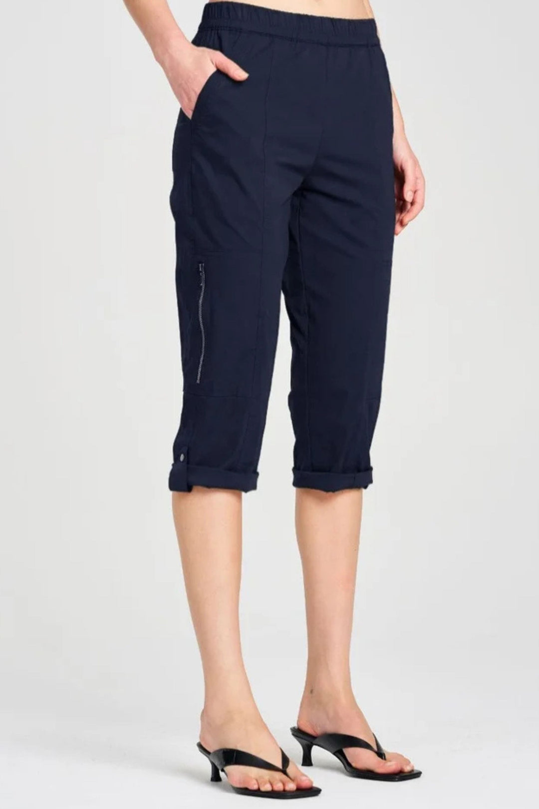 MELA PURDIE 3/4 PANT CROPPED ZIP CARGO - F651386