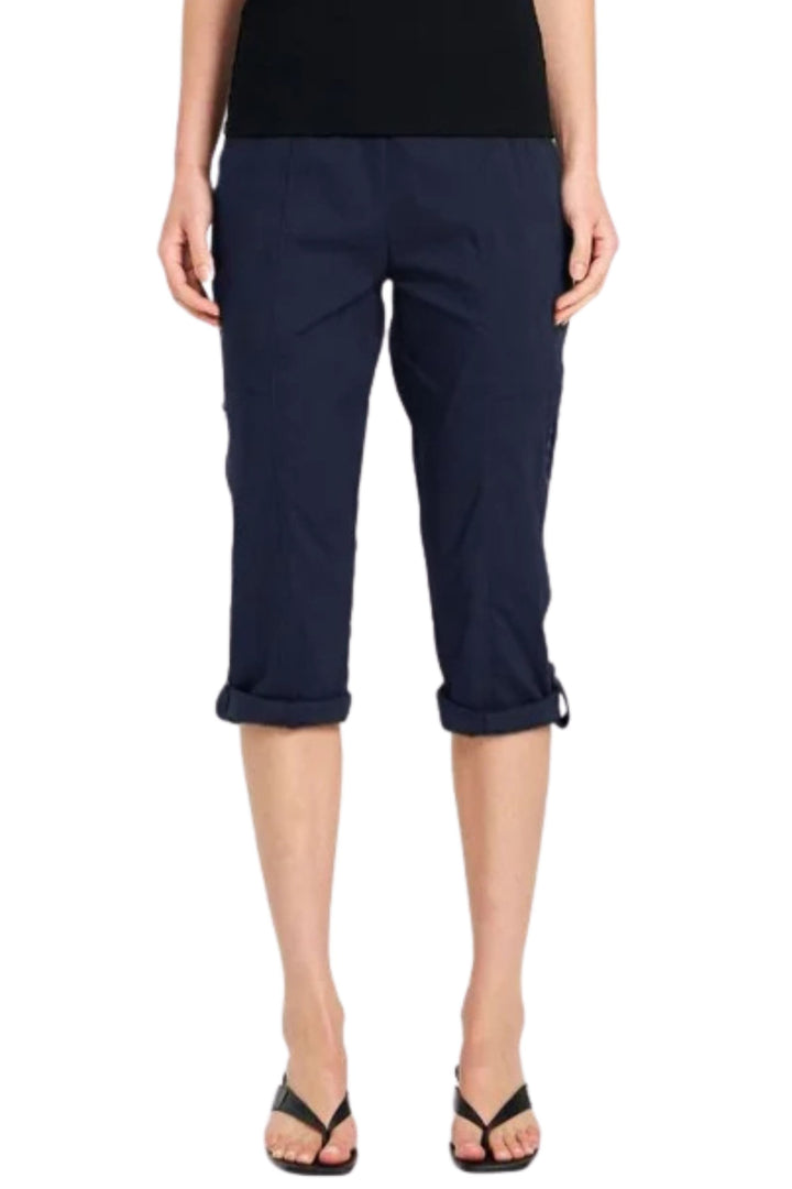MELA PURDIE 3/4 PANT FRENCH-NAVY / 6 CROPPED ZIP CARGO - F651386