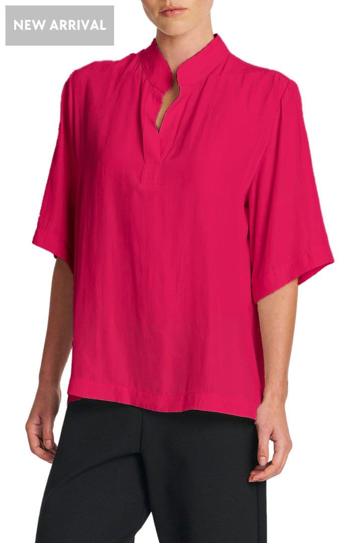 MELA PURDIE BLOUSE 8 / TEABERRY PLACKET PLAZA - F678991