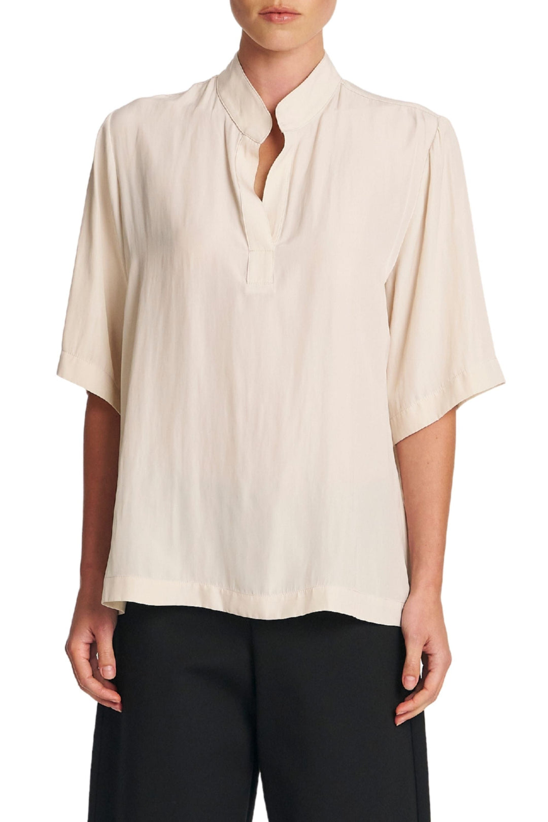 MELA PURDIE BLOUSE 8 / VANILLA PLACKET PLAZA - F678991