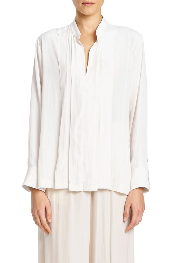 MELA PURDIE BLOUSE 8 / WHITE FAN BLOUSE - F678728