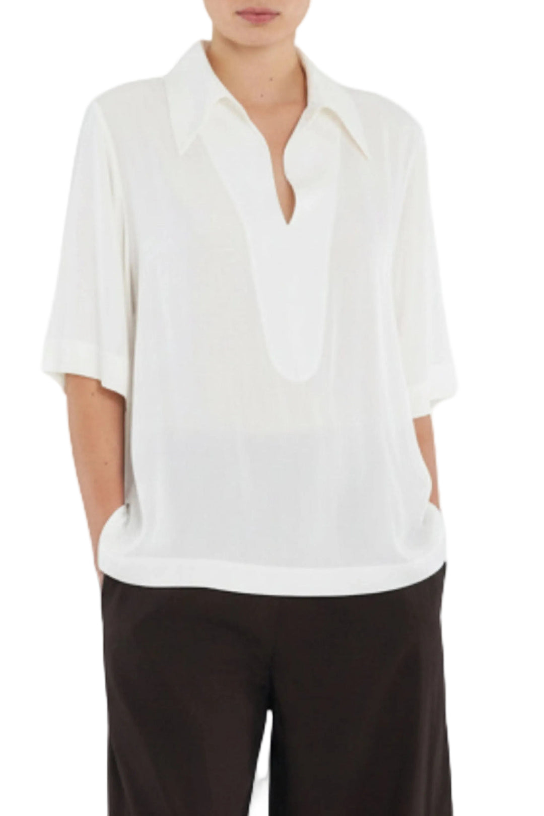 MELA PURDIE BLOUSE 8 / WHITE PEAK PLAZA - F678943