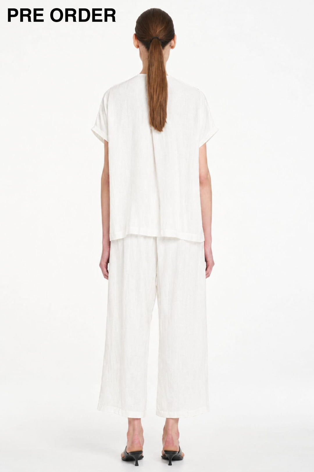MELA PURDIE BLOUSE FLOUNCE LARIAT SHELL - F6780116