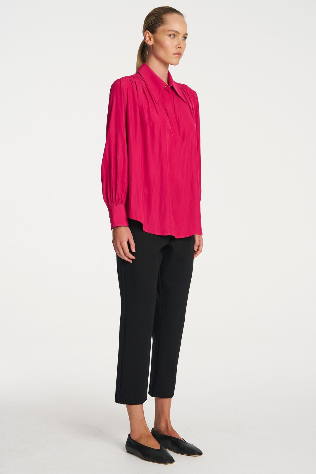 MELA PURDIE BLOUSE GATHERED BLOUSE - F678984