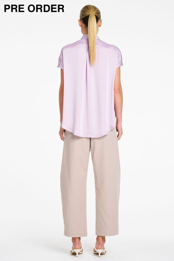MELA PURDIE BLOUSE GATHERED SHELL - F62480117