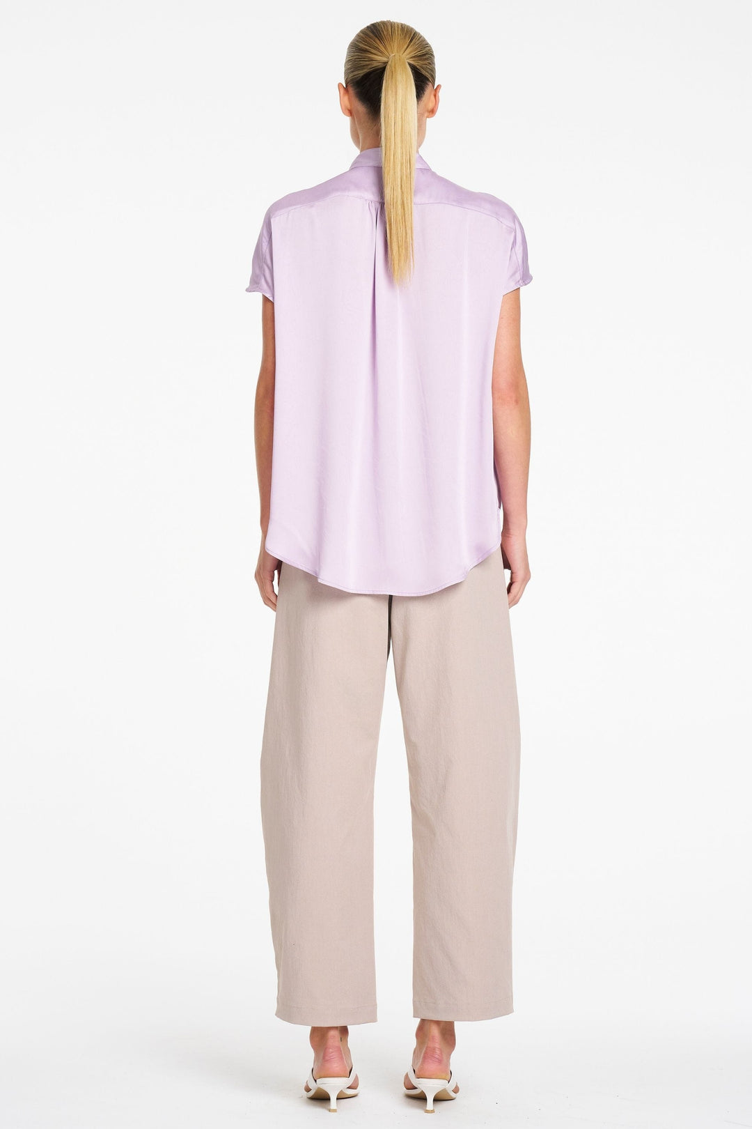 MELA PURDIE BLOUSE GATHERED SHELL - F62480117