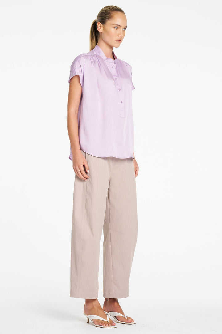 MELA PURDIE BLOUSE GATHERED SHELL - F62480117