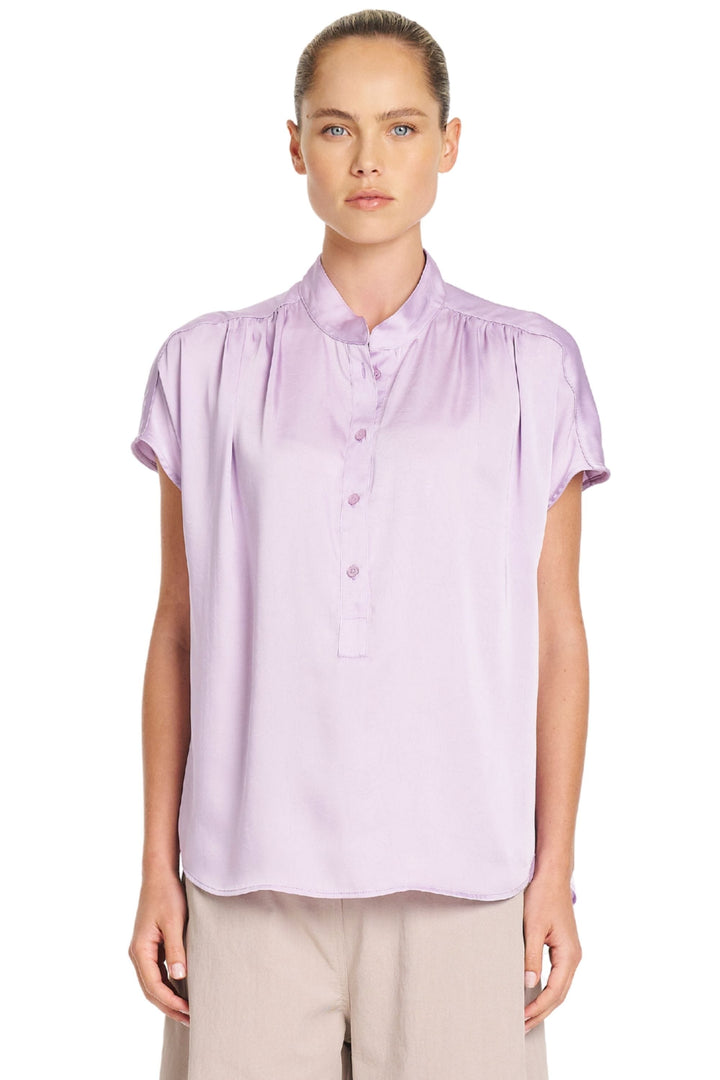 MELA PURDIE BLOUSE GATHERED SHELL - F62480117