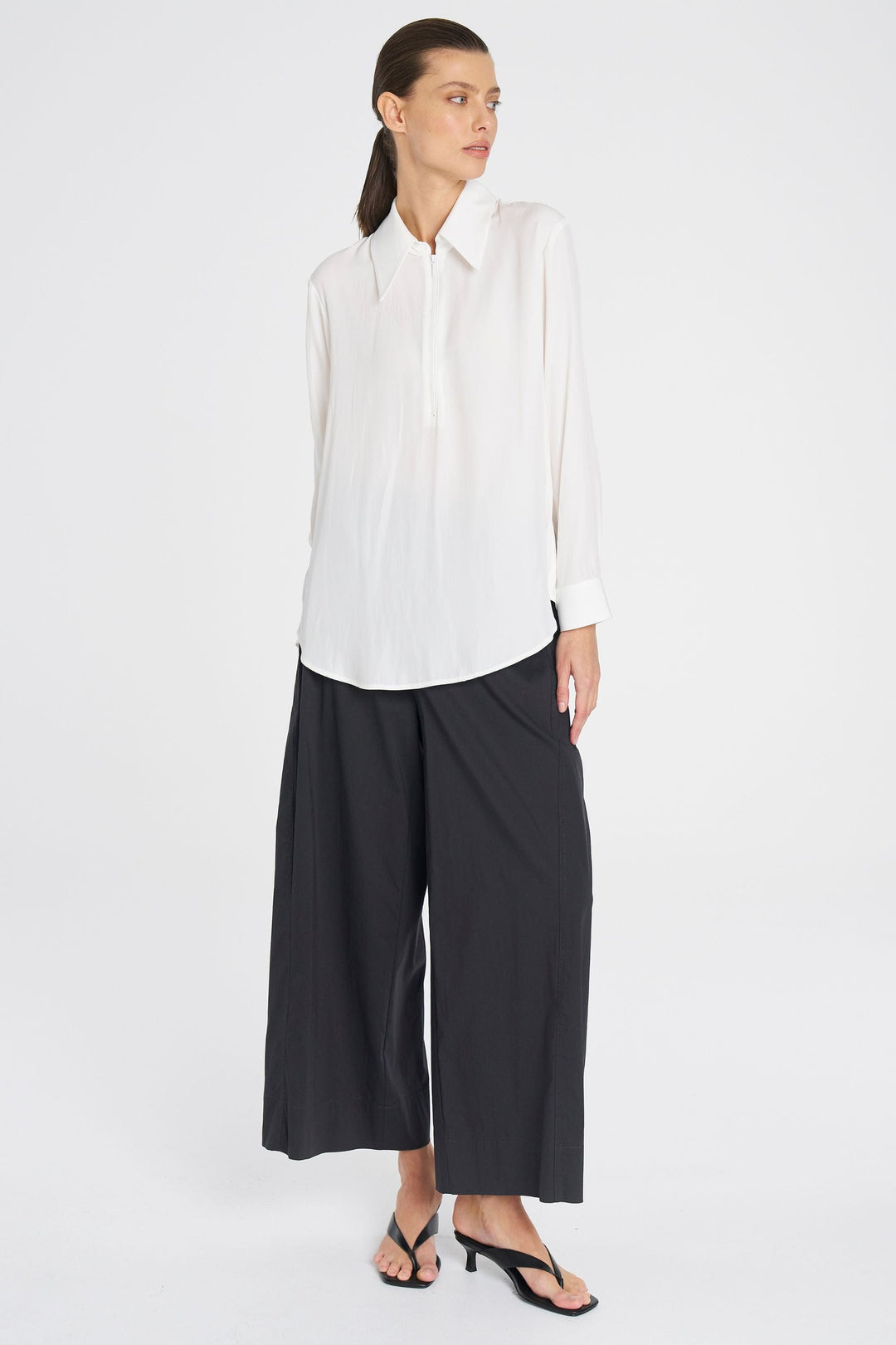 MELA PURDIE BLOUSE PEAK ZIP BLOUSE - F678924
