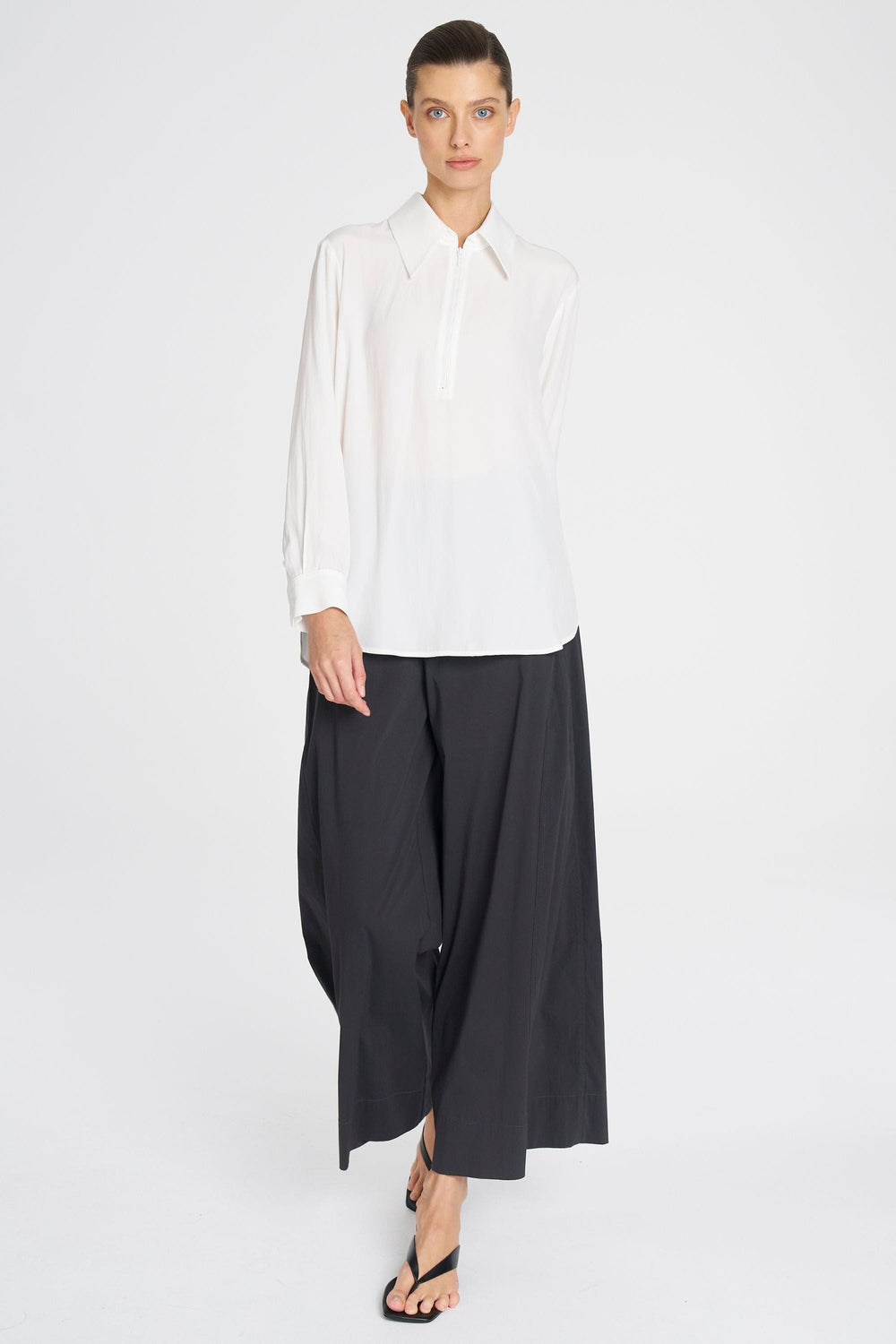 MELA PURDIE BLOUSE PEAK ZIP BLOUSE - F678924