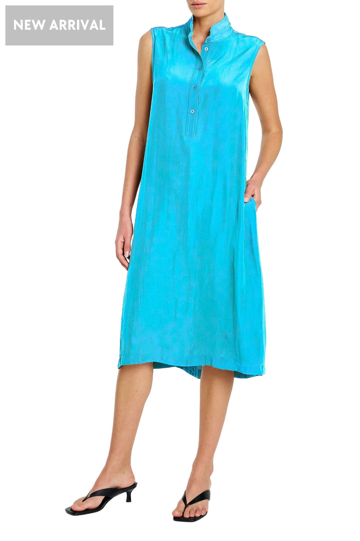 MELA PURDIE DRESS 8 / CERULEAN TAB SLIDE DRESS - F673027