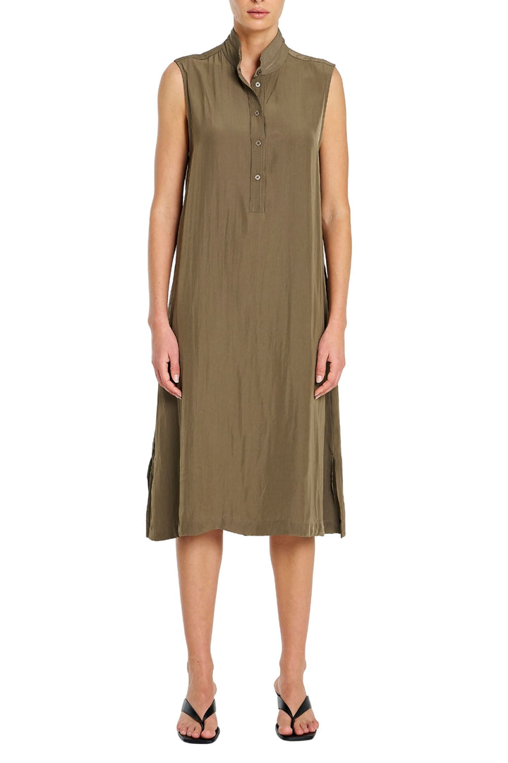 MELA PURDIE DRESS 8 / FOSSIL TAB SLIDE DRESS - F673027
