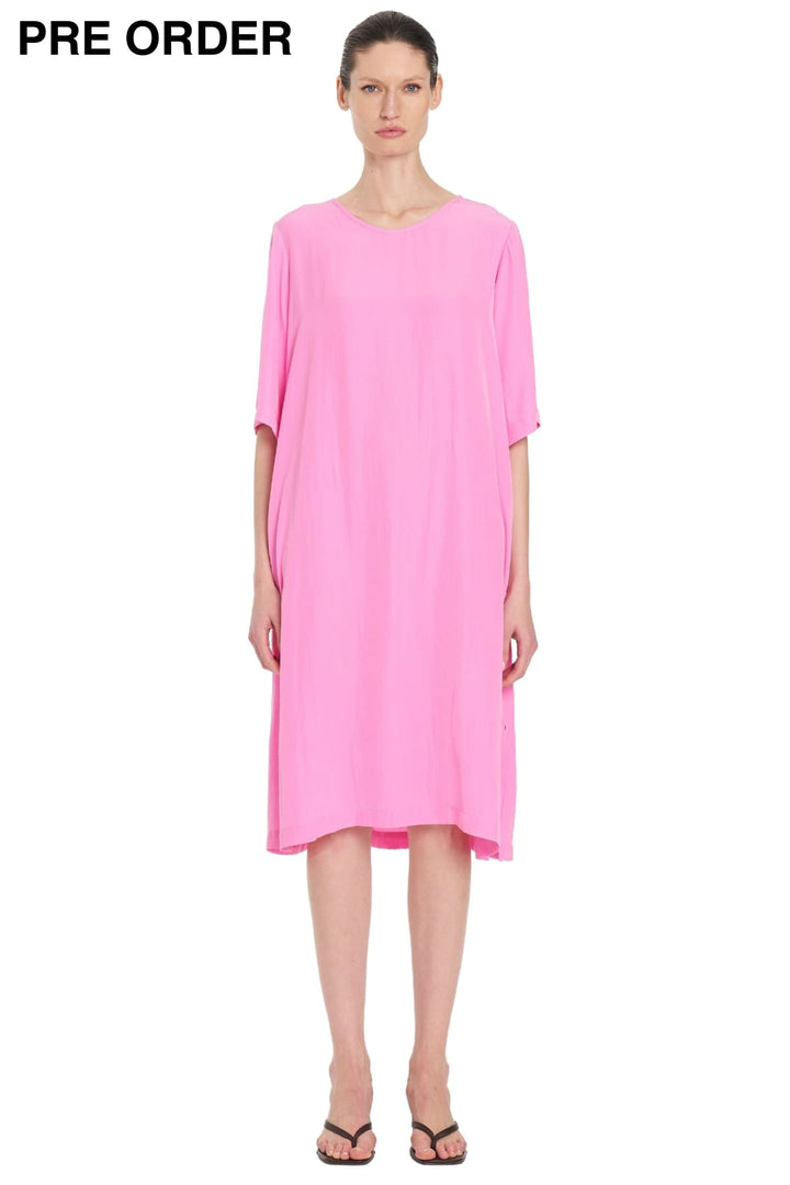 MELA PURDIE DRESS 8 / VIVID-PINK PLAZA DRESS - F673004