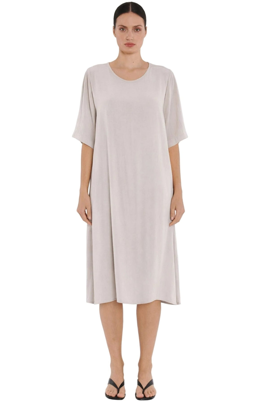 MELA PURDIE DRESS OYSTER / 8 PLAZA DRESS - F673004