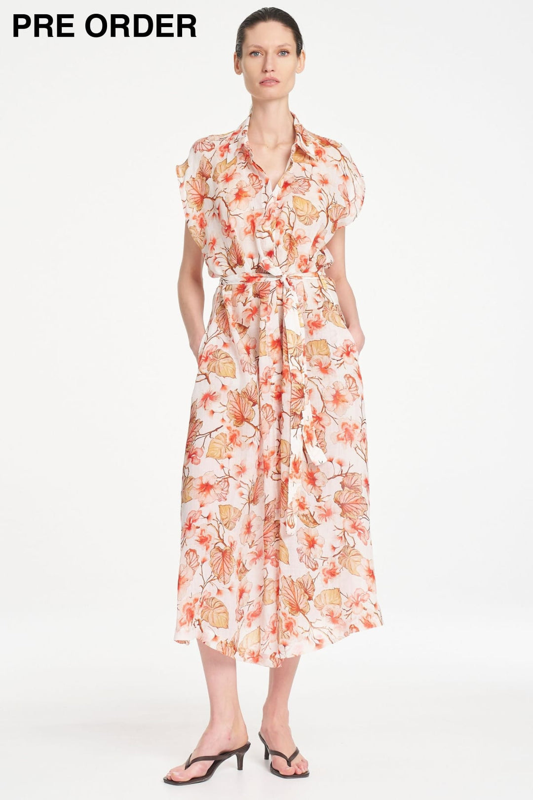 MELA PURDIE DRESS SLICE SHIRT DRESS - F8673075