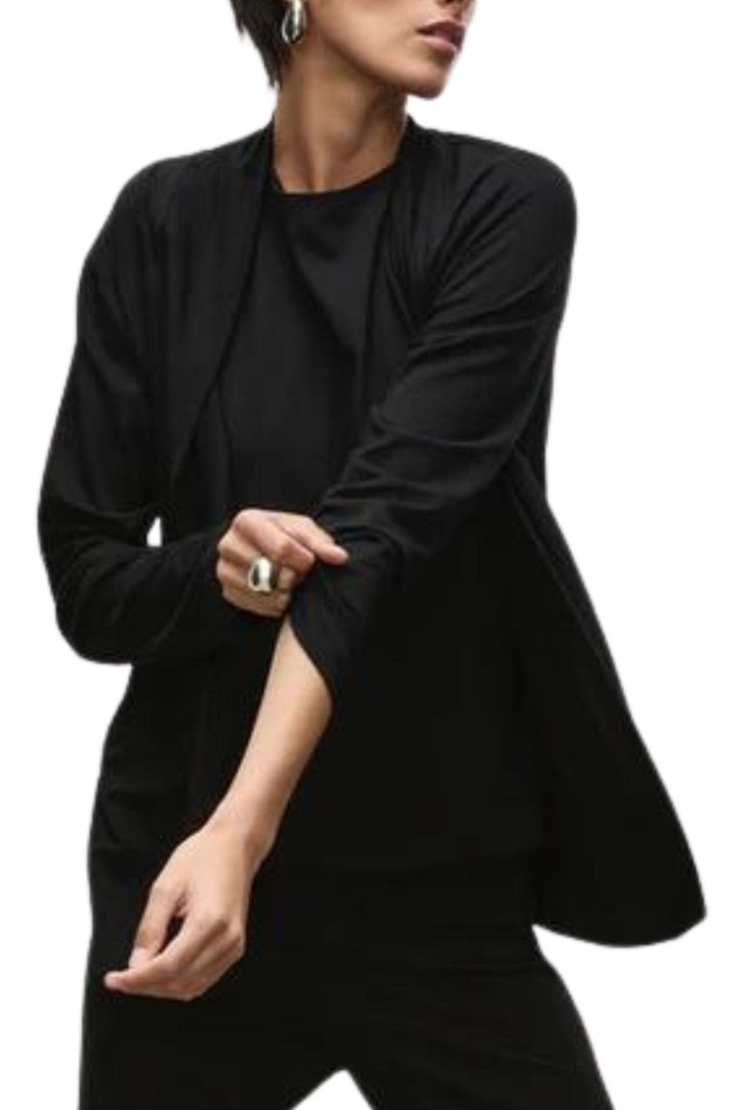 MELA PURDIE JACKET 8 / BLACK PULL ON JACKET - F014173