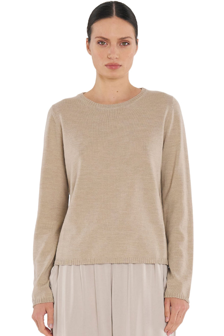 MELA PURDIE JUMPER CAMEL / XS CREW SWEATER - F149307