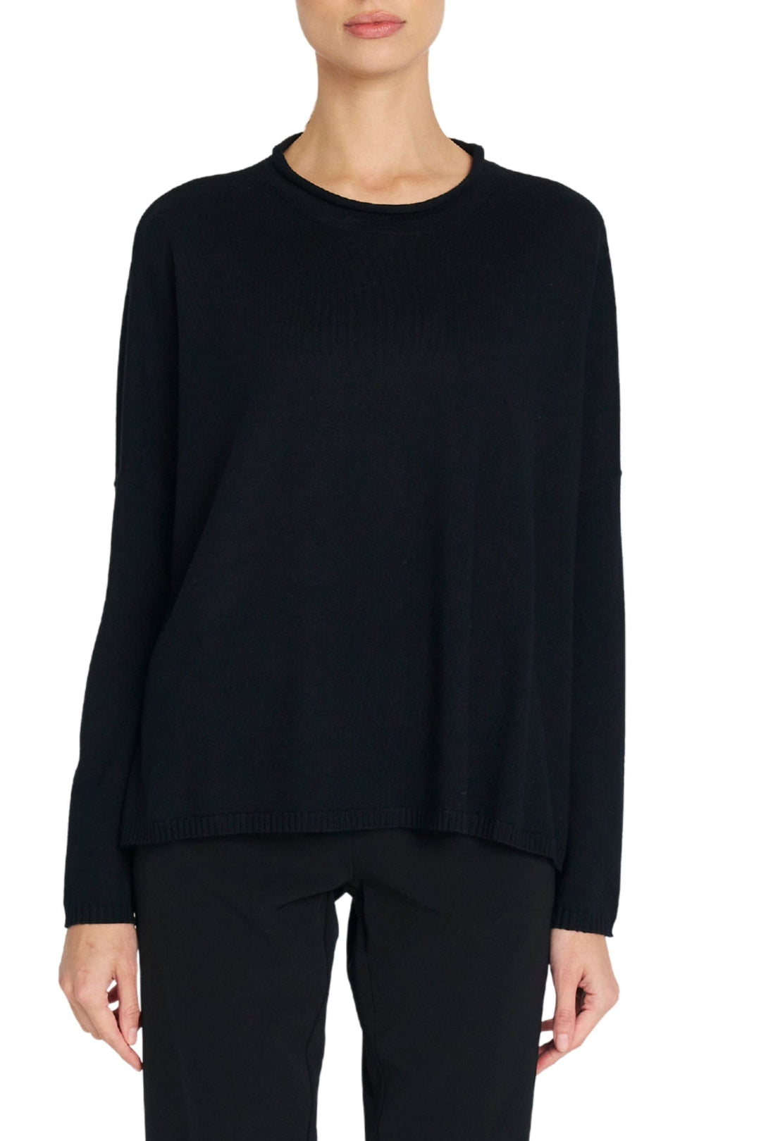 MELA PURDIE JUMPER XS / BLACK PANAMA SWEATER - F149300