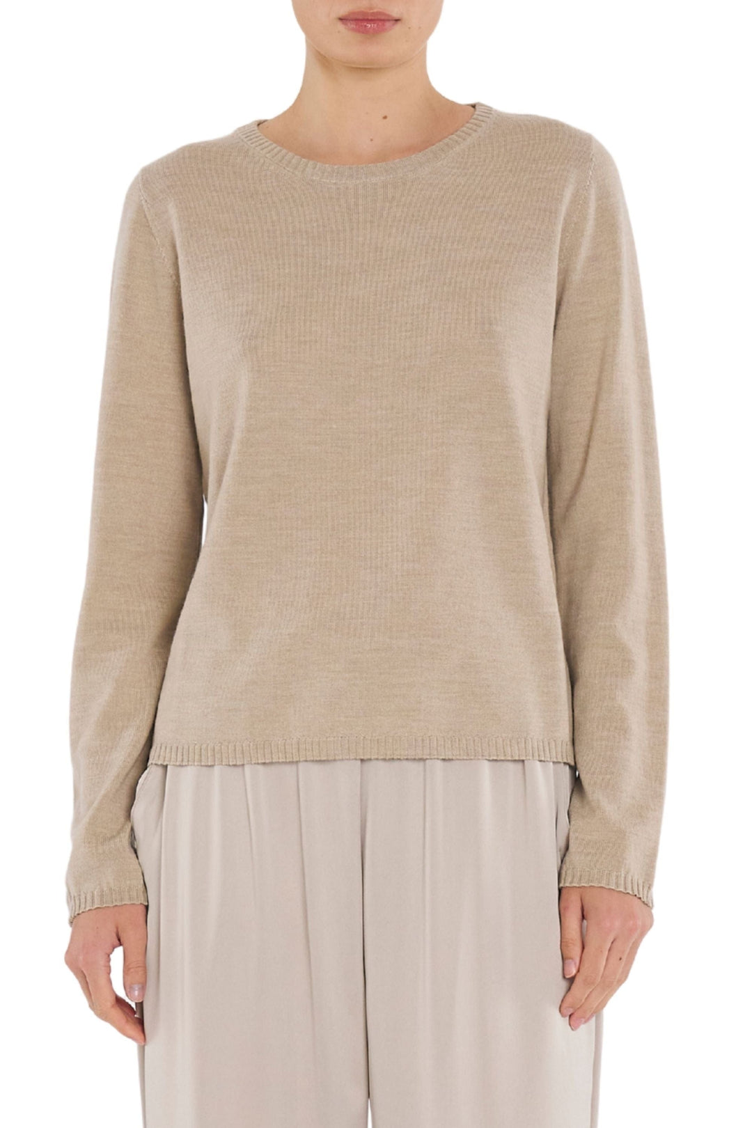 MELA PURDIE JUMPER XS / CAMEL CREW SWEATER - F149307