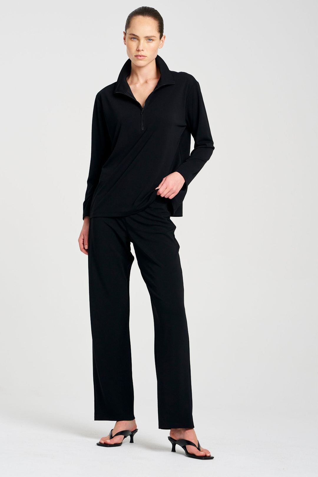 MELA PURDIE JUMPER ZIP FRONT SWEATER - F0078359