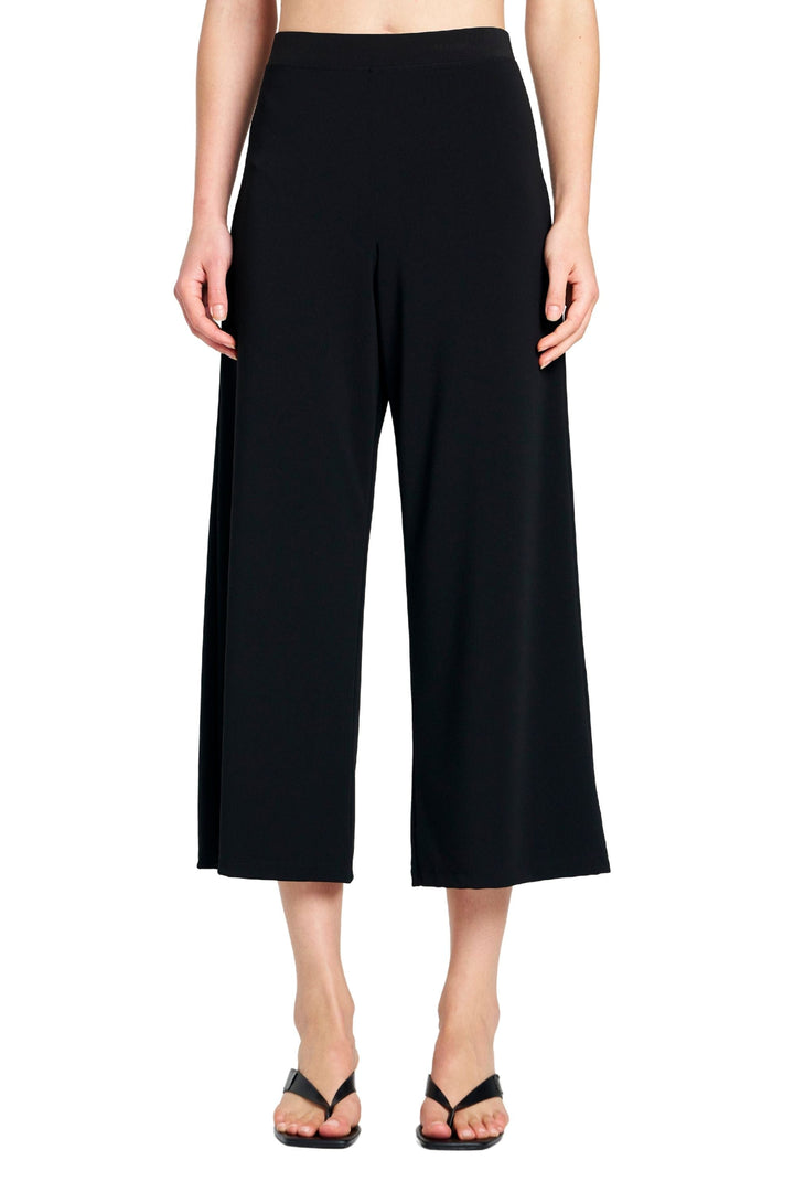 MELA PURDIE PANTS 6 / BLACK CROP PALAZZO PANT - F0071817