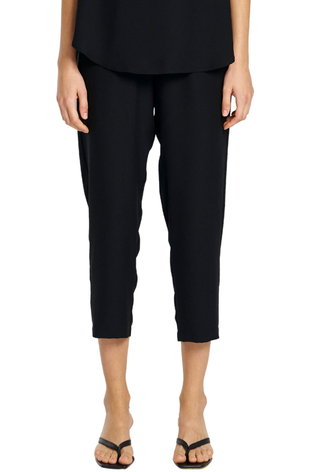 MELA PURDIE PANTS 8 / BLACK CAPRI PANT - F6021917