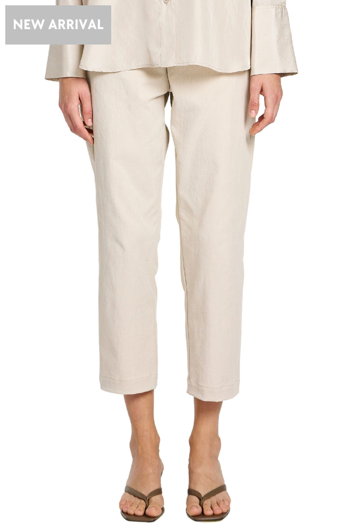 MELA PURDIE PANTS 8 / FLAX TAPERED FLAT PANT - F4161831