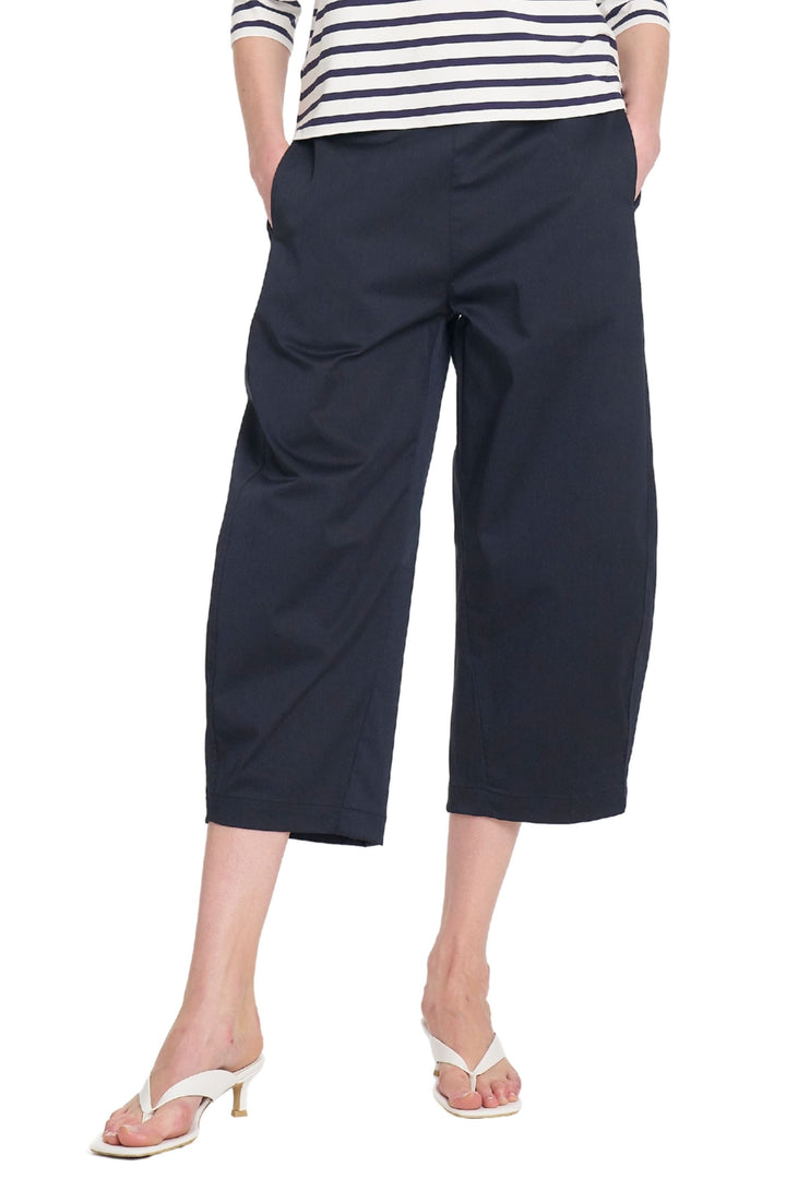 MELA PURDIE PANTS 8 / NAVY CROP BARREL PANT - F41910003