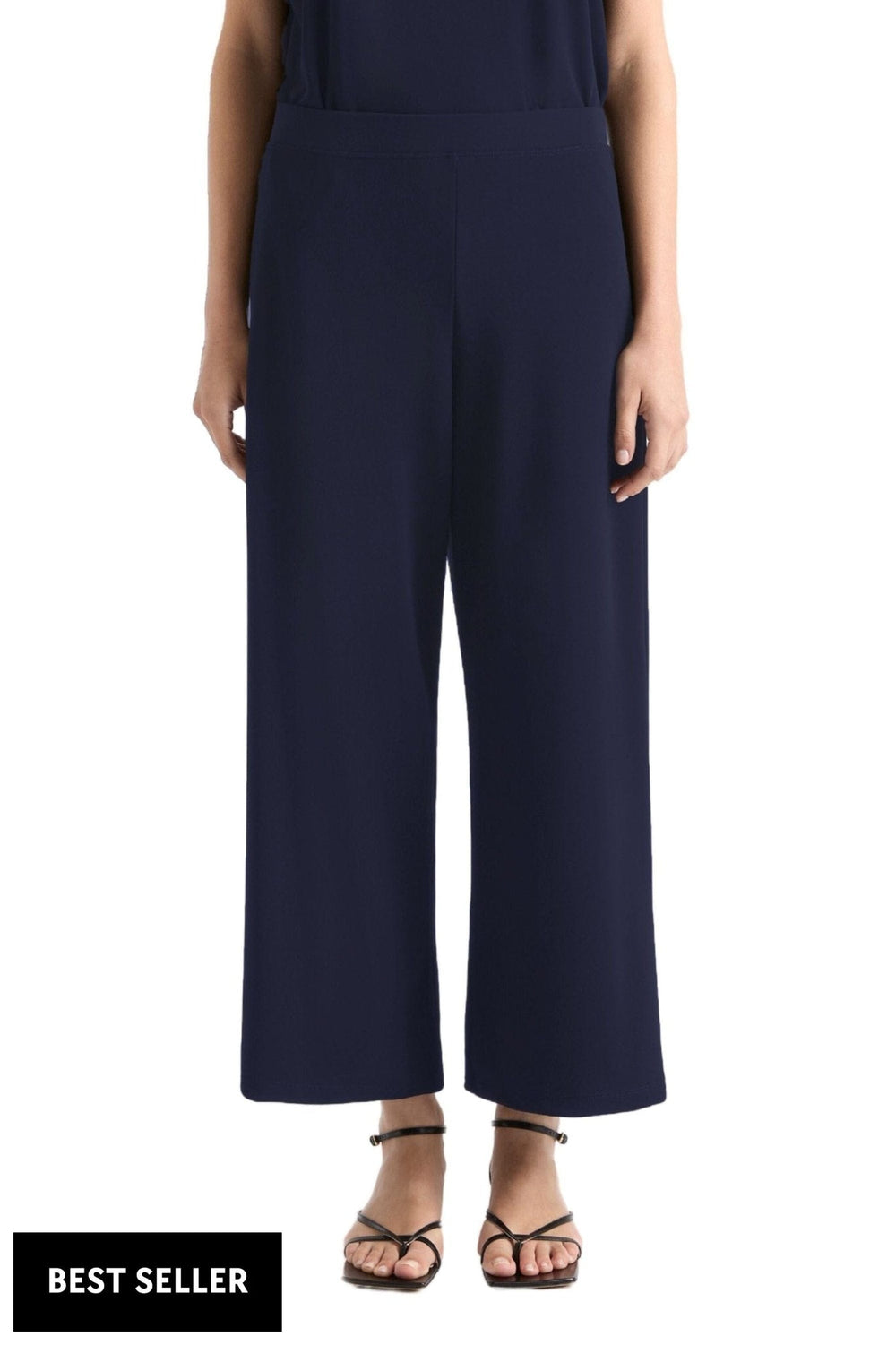 MELA PURDIE PANTS 8 / TRUE-NAVY CROP PALAZZO PANT - F0071817
