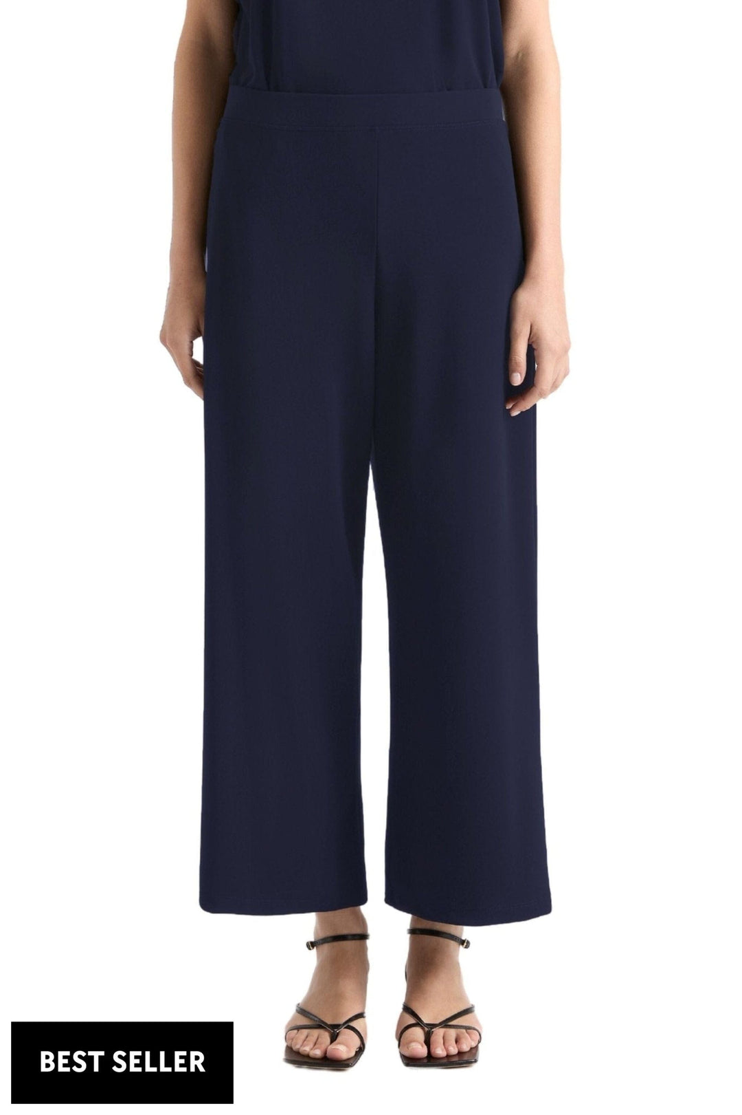 MELA PURDIE PANTS 8 / TRUE-NAVY CROP PALAZZO PANT - F0071817