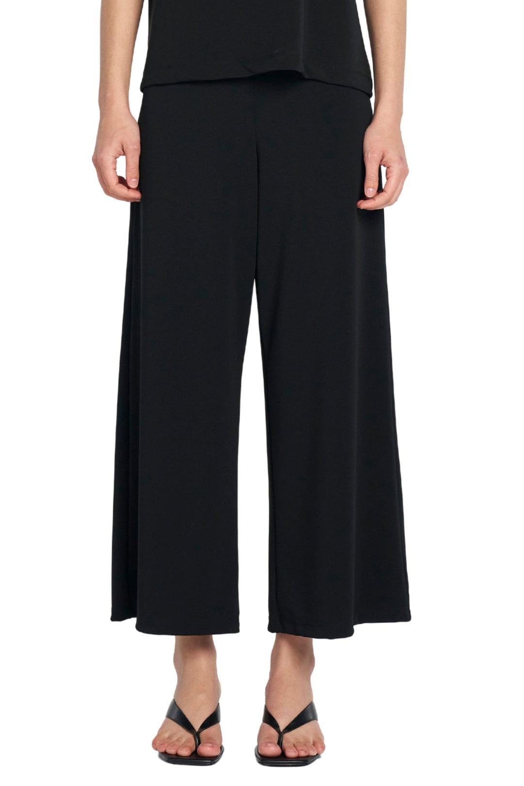 MELA PURDIE PANTS BLACK / 6 CROP PALAZZO PANT - F0071817