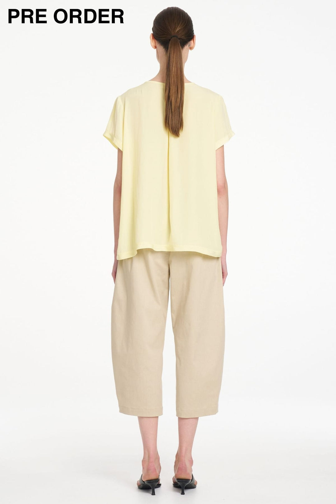 MELA PURDIE PANTS CROP BARREL PANT - F41910003