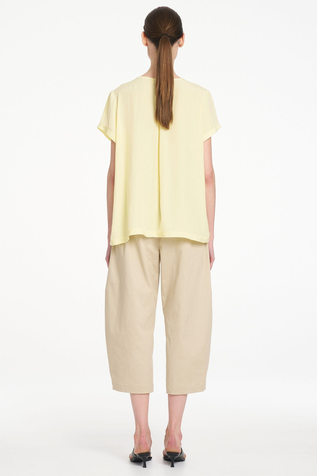 MELA PURDIE PANTS CROP BARREL PANT - F41910003