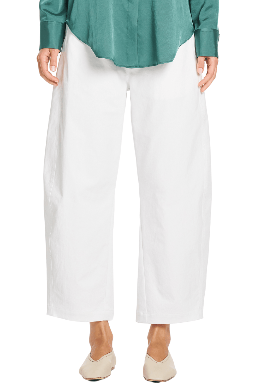 MELA PURDIE PANTS IVORY / 8 BARREL LEG PANT - F41610002
