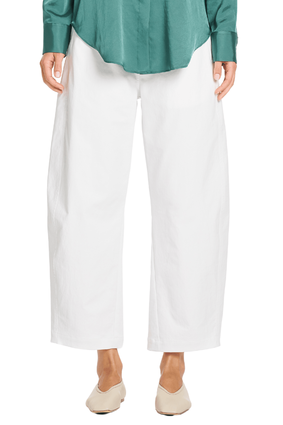 MELA PURDIE PANTS IVORY / 8 BARREL LEG PANT - F41610002