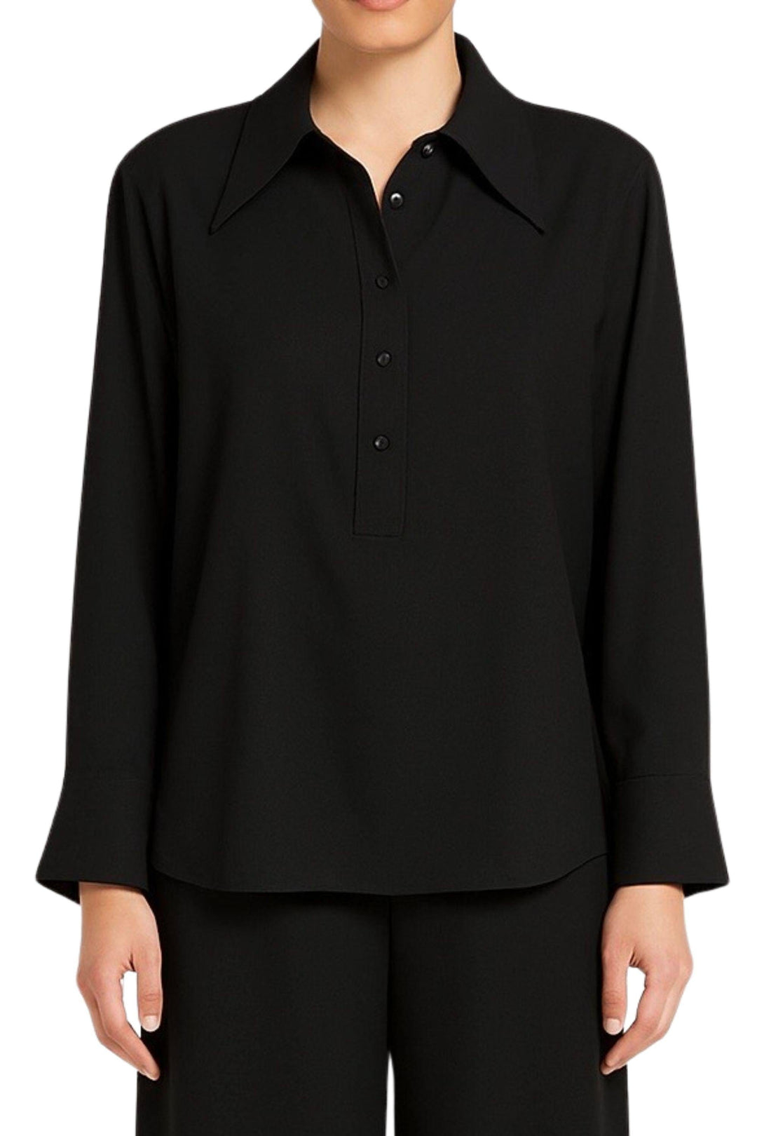 MELA PURDIE SHIRT 8 / BLACK DENIER PEAK SHIRT - F6028737