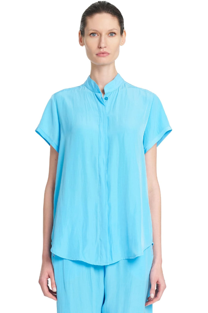 MELA PURDIE SHIRT 8 / DELPHINIUM SOFT STAND SHIRT - F678629