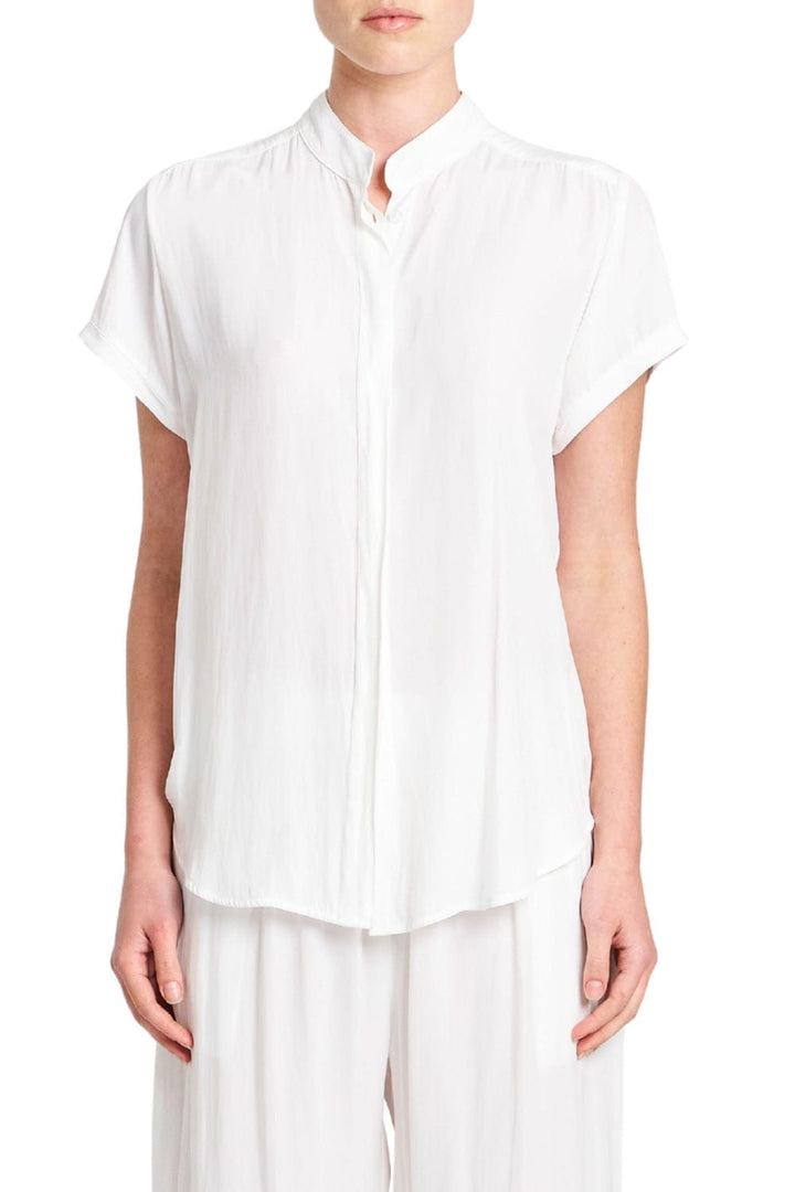 MELA PURDIE SHIRT 8 / WHITE SOFT STAND SHIRT - F678629