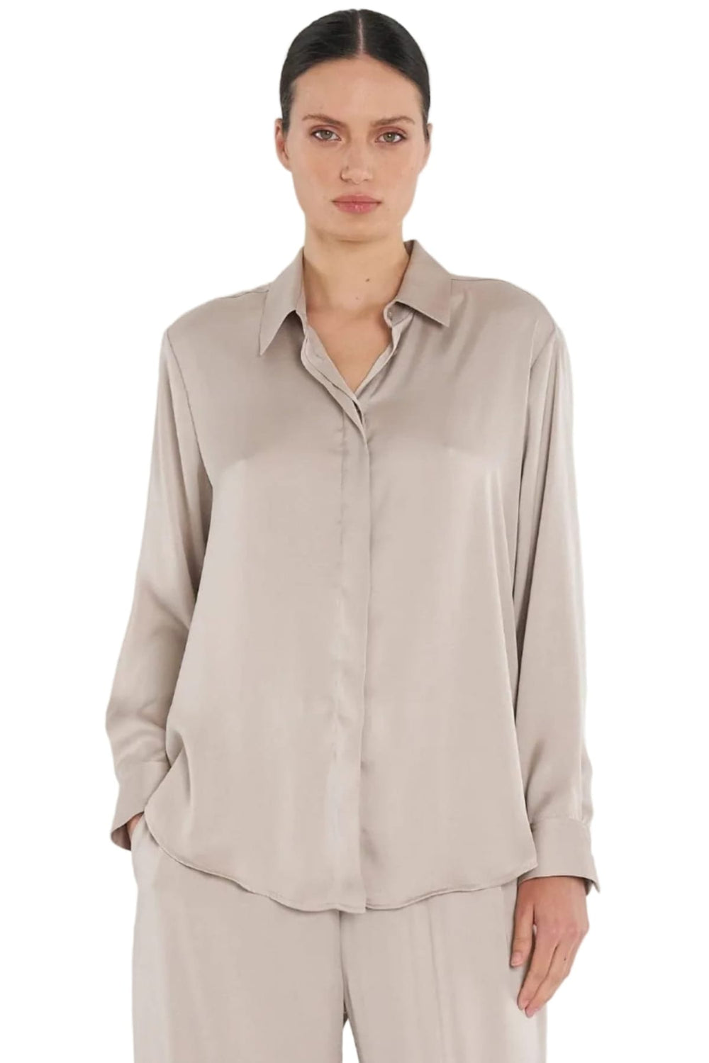 MELA PURDIE SHIRT CHAMPAGNE / 8 SOFT SHIRT - F6192822