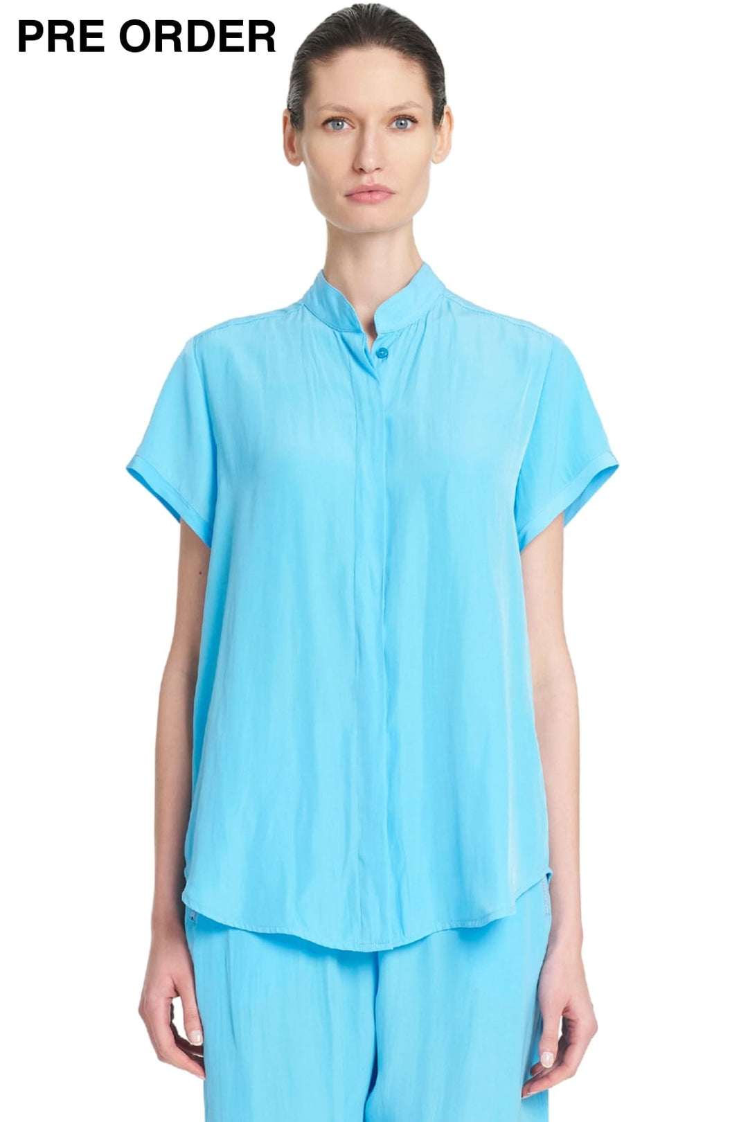MELA PURDIE SHIRT DELPHINIUM / 8 SOFT STAND SHIRT - F678629
