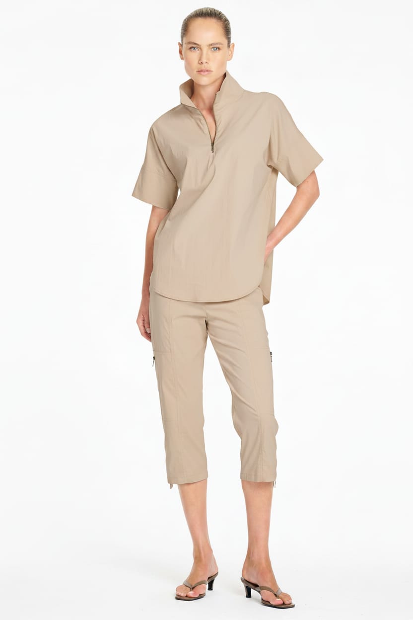 MELA PURDIE SHIRT HALF ZIP SHIRT - F658572