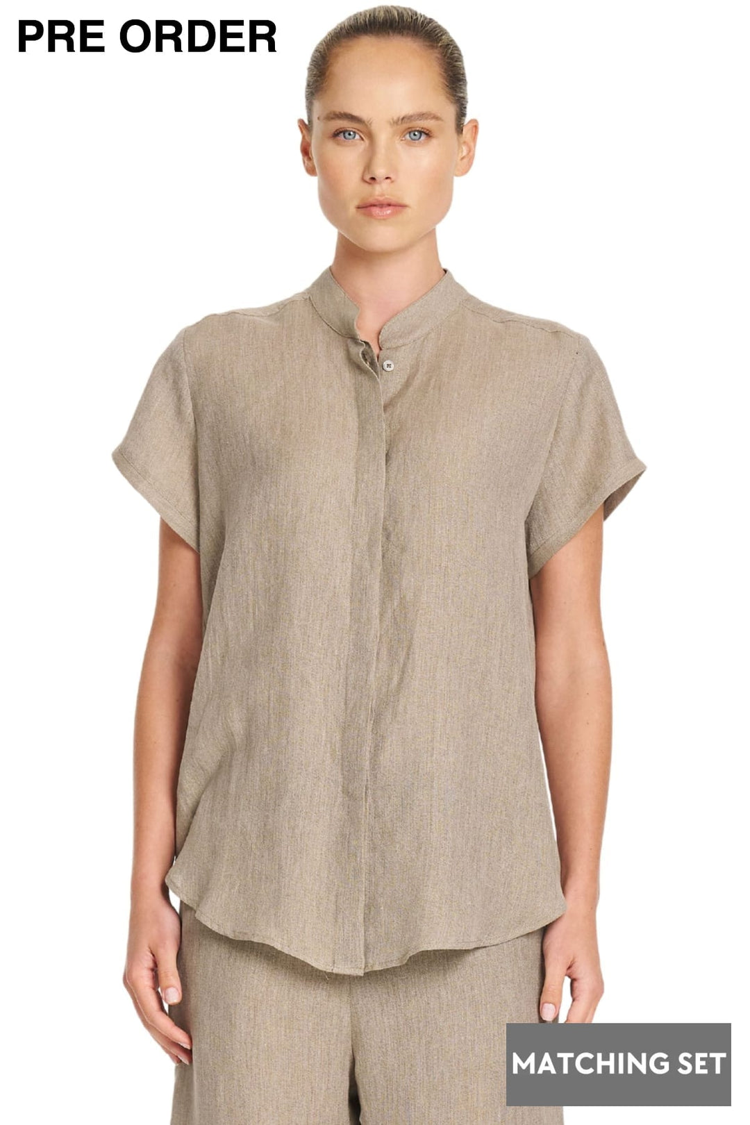 MELA PURDIE SHIRT STUCCO / 8 STAND SHIRT - F4188629