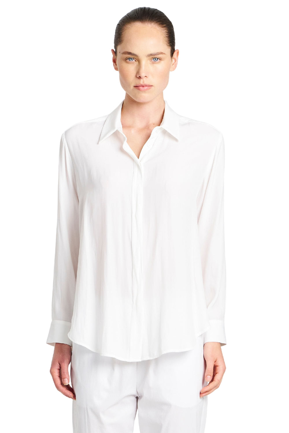 MELA PURDIE SHIRT WHITE / 6 SINGLE POCKET SHIRT - F677741