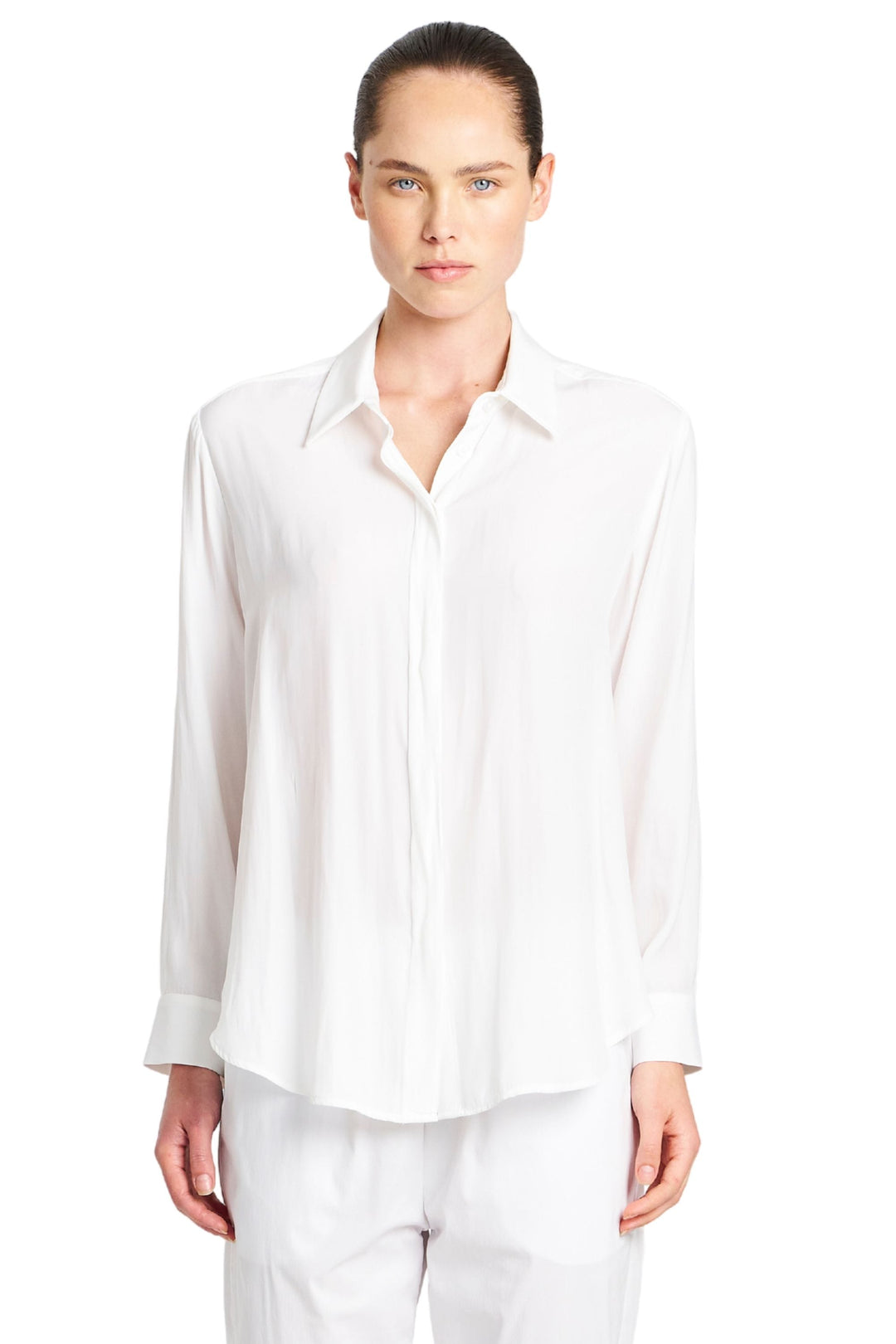 MELA PURDIE SHIRT WHITE / 6 SINGLE POCKET SHIRT - F677741