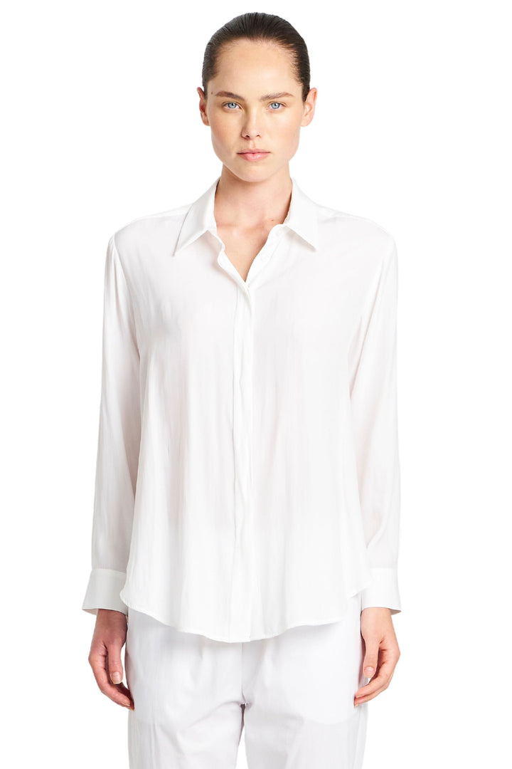 MELA PURDIE SHIRT WHITE / 6 SINGLE POCKET SHIRT - F677741