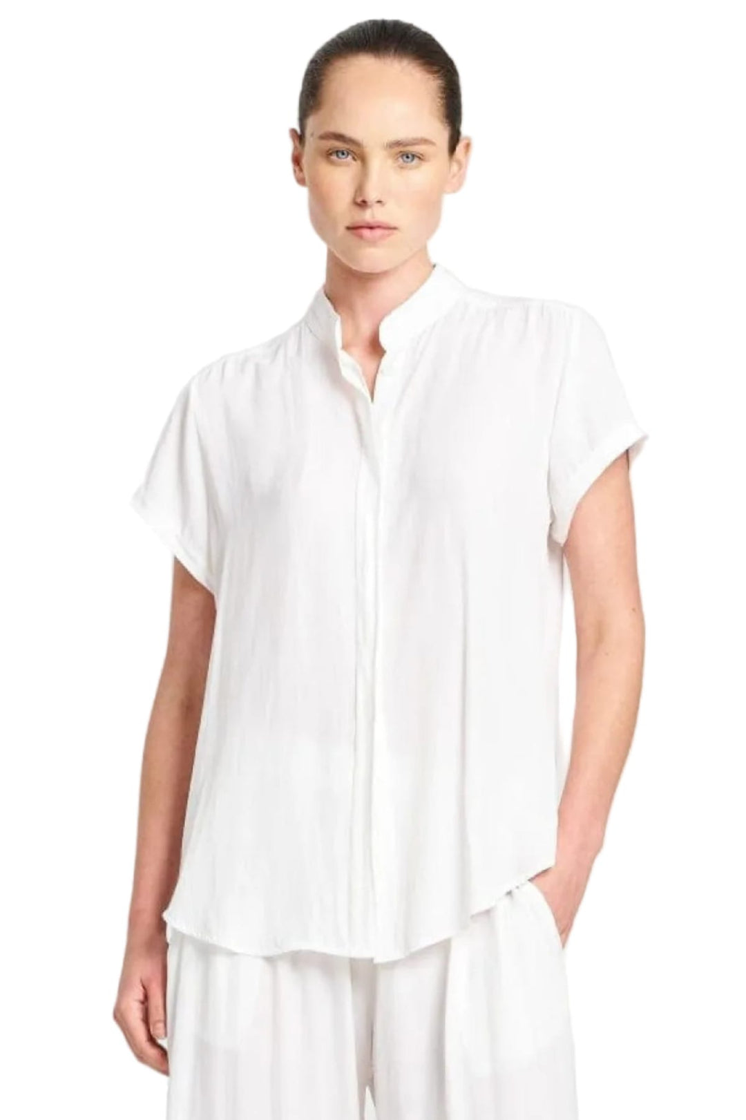 MELA PURDIE SHIRT WHITE / 8 SOFT STAND SHIRT - F678629