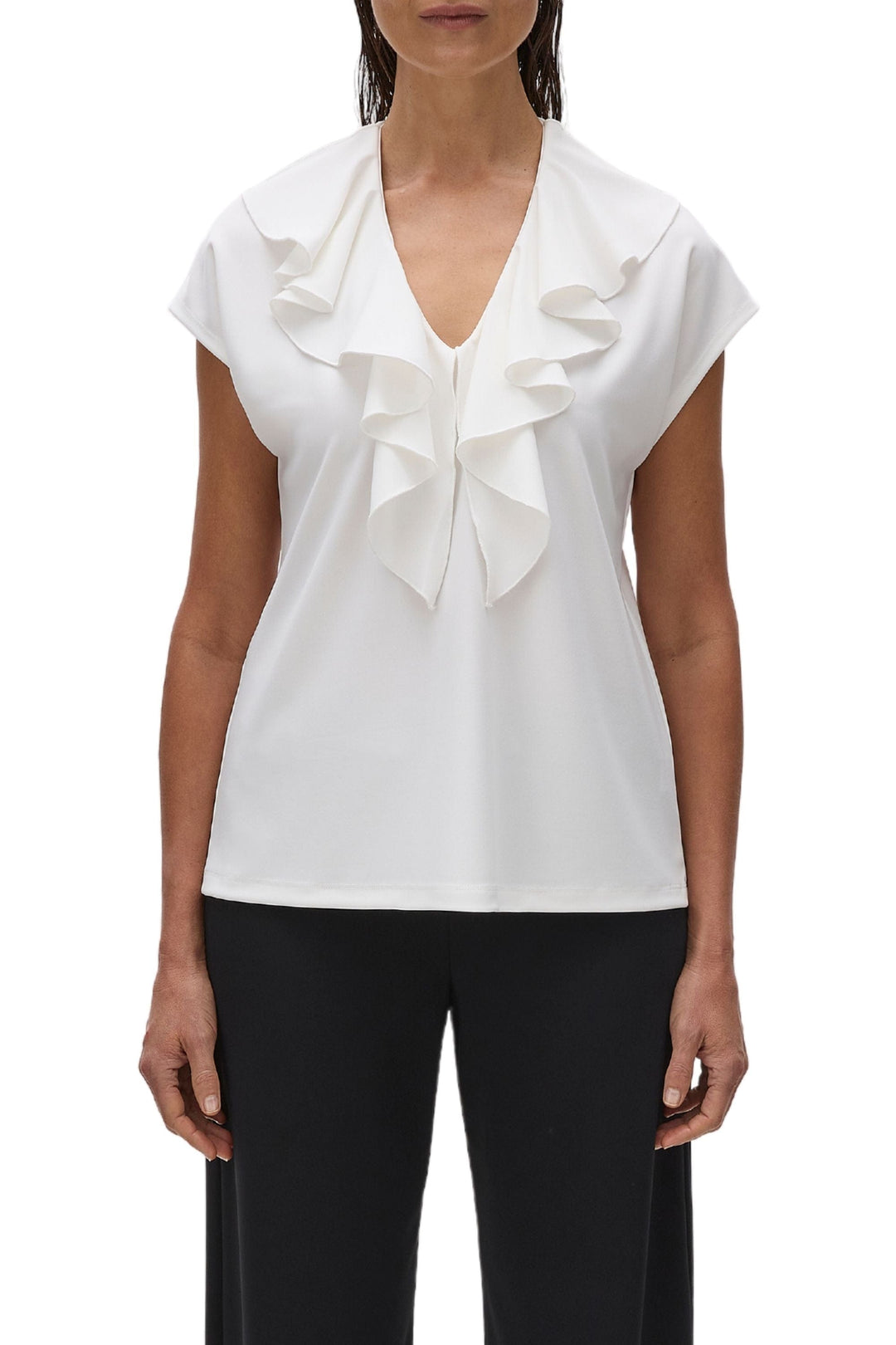 MELA PURDIE TOP 6 / CREAM WAVE SHELL - F0078558