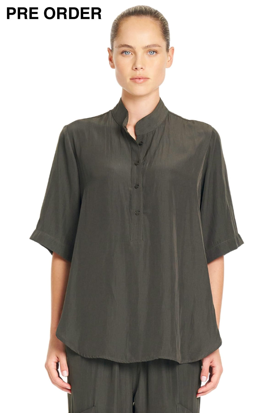 MELA PURDIE TOP 8 / BARK TAB SWISH PLAZA - F6780076