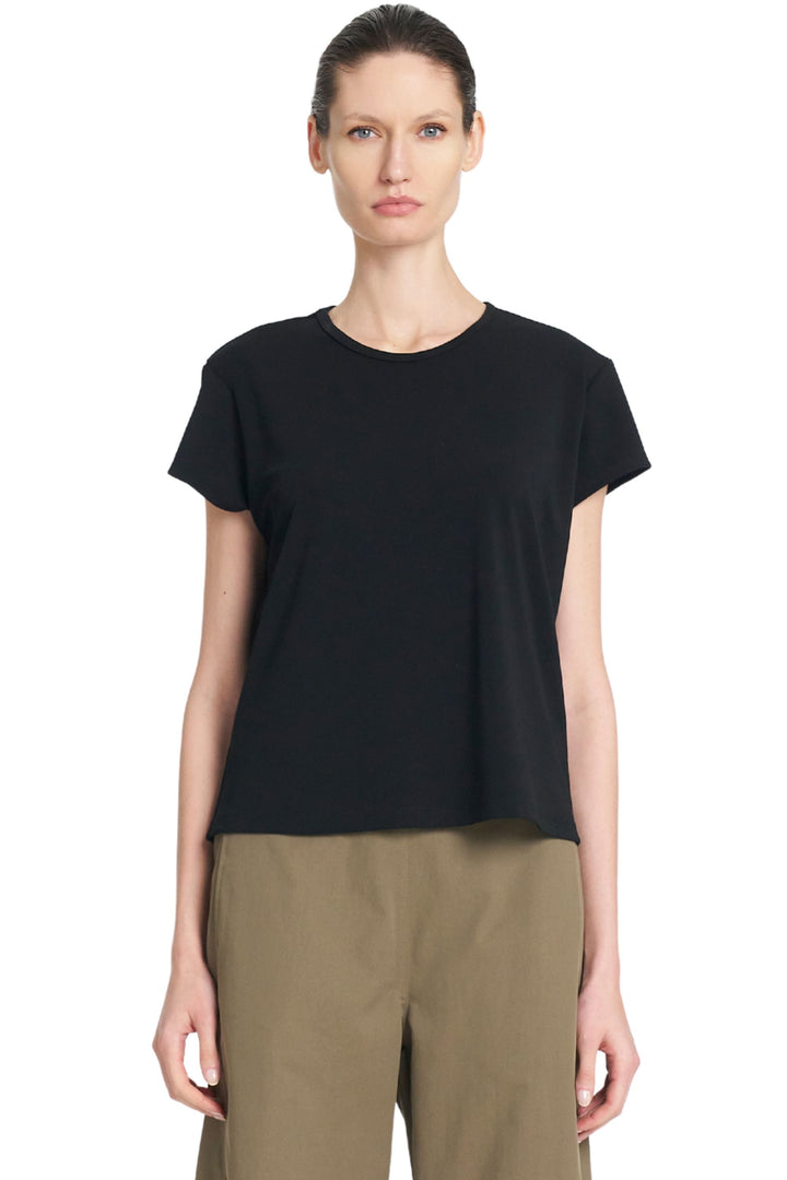 MELA PURDIE TOP 8 / BLACK CREW CAFE T - F00780113